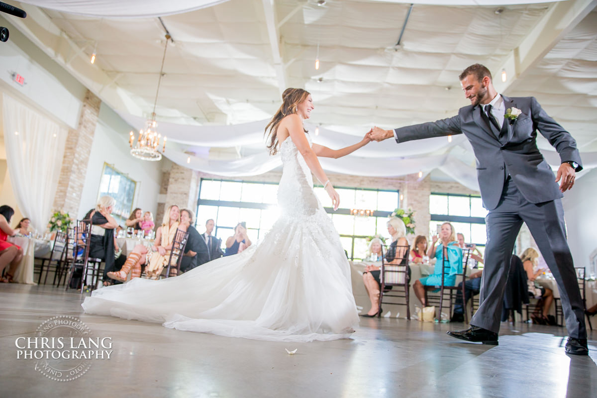 First Dance Photo - Bride & Groom - Wrightsville Manor - wedding photo - wedding reception photo - Wedding Reception Ideas - Wilmington NC Wedding Photography