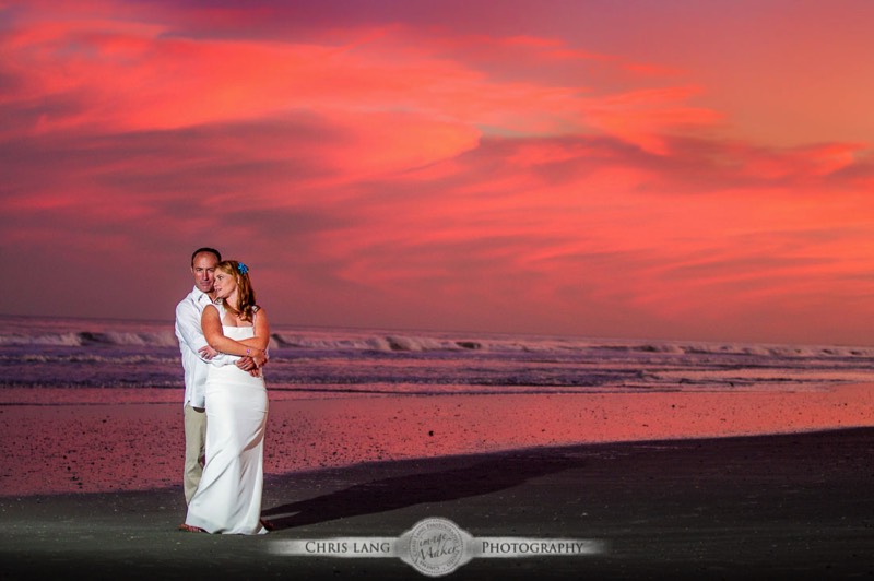 Sunset-Beach-Wedding-Picture-Bride-Groom-Styles-Trends-Wedding Picture Ideas- Wilmington NC Beach Weddings