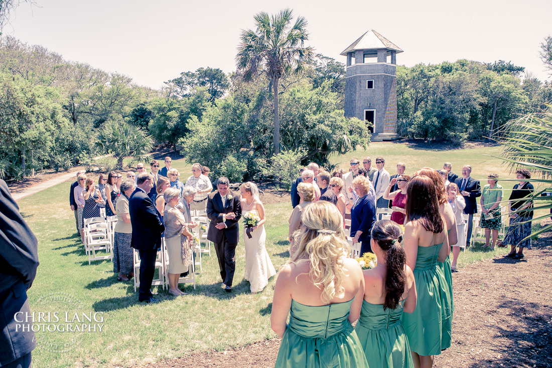 image of wedding at the commons - Cape Fear Station - Bald Head Island - Wedding Photography 