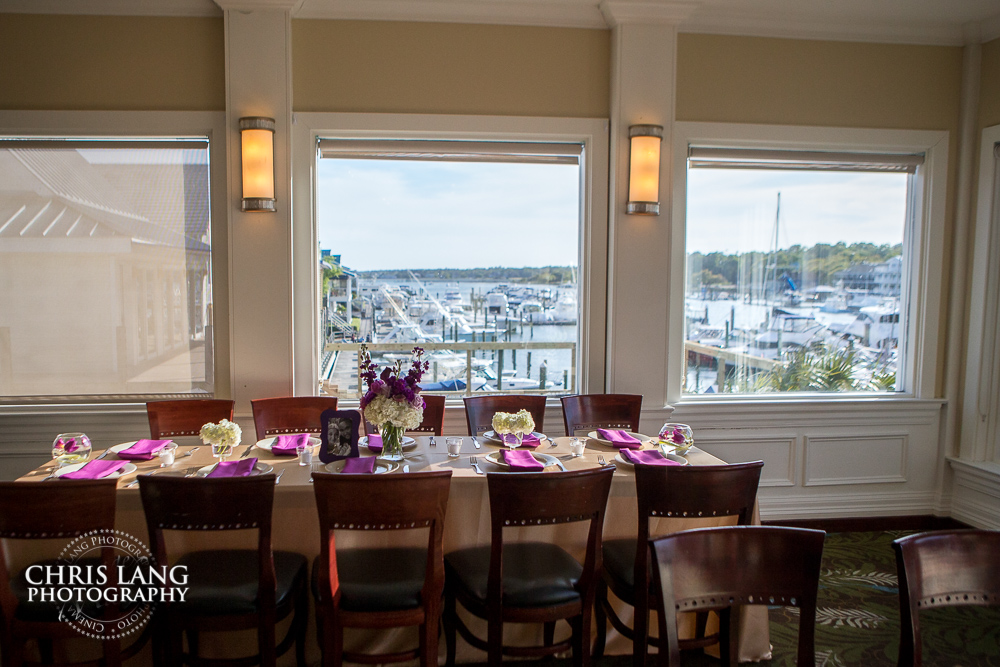 image of view out of the bluewater grill wedding - reception room with view of the intercoastal waterway and marina