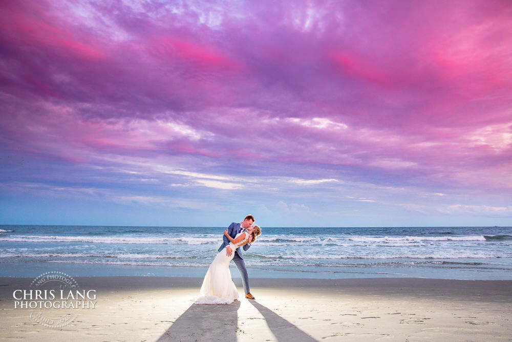 NC Beach Weddigns - sunset picture -beach weddings - beach wedding picture - wedding ideas - beach wedding photography - bride & groom
