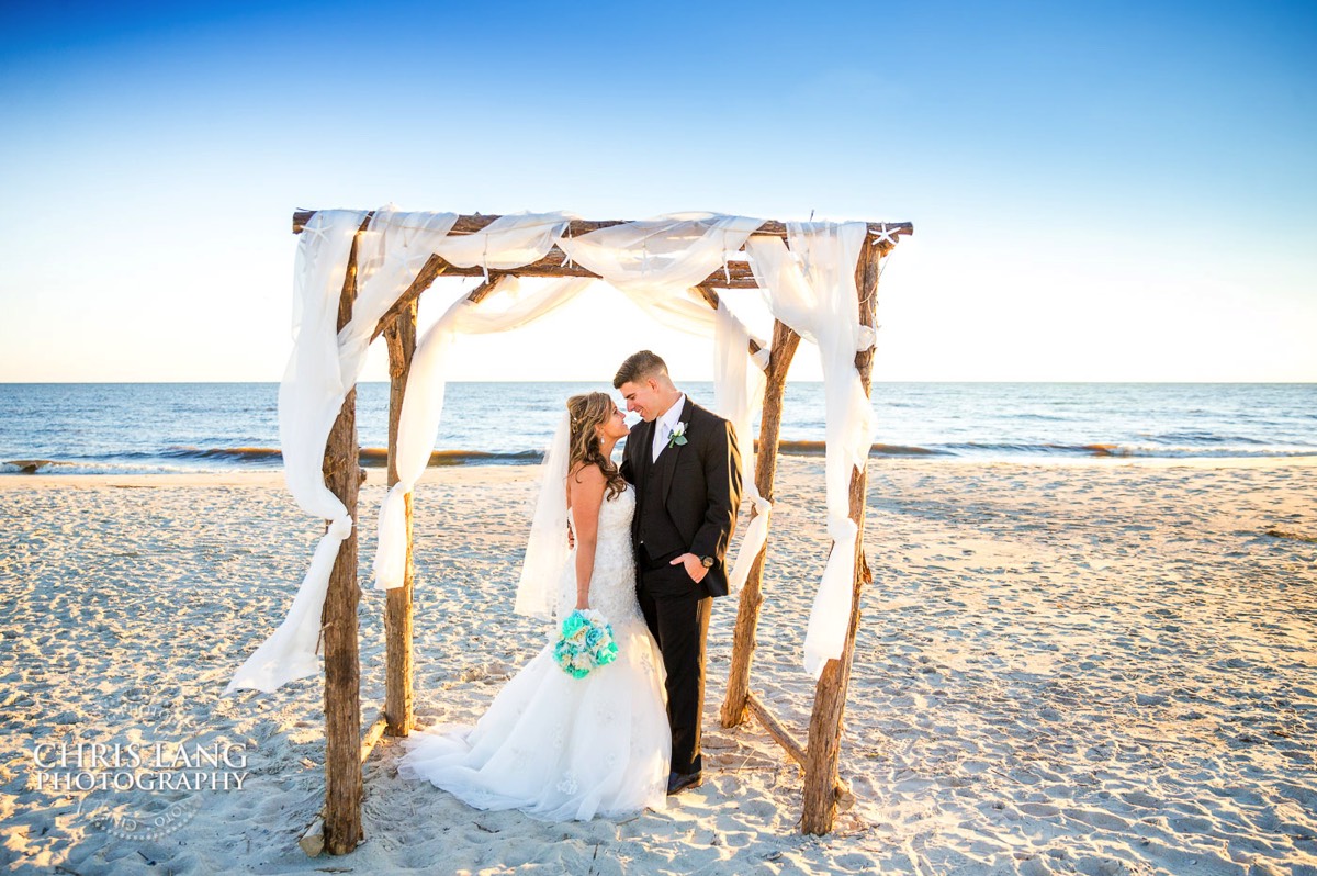 Oak island wedding ceremony = oak island wedding photographers - oak island wedding image - beach wedding photography - beach wedding ideas -