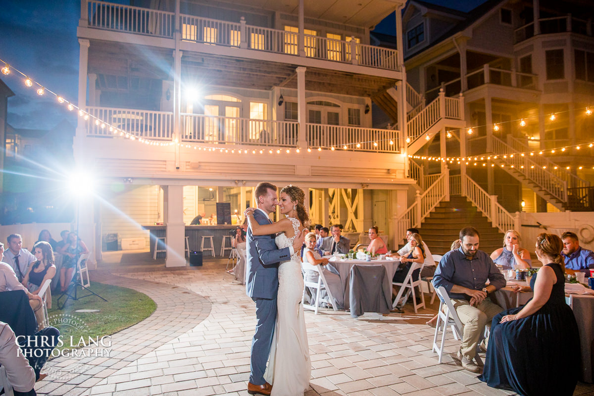 First Dance - Beach Weddings - wedding photo - wedding reception photo - Wedding Reception Ideas - Wilmington NC Beach Wedding Photography
