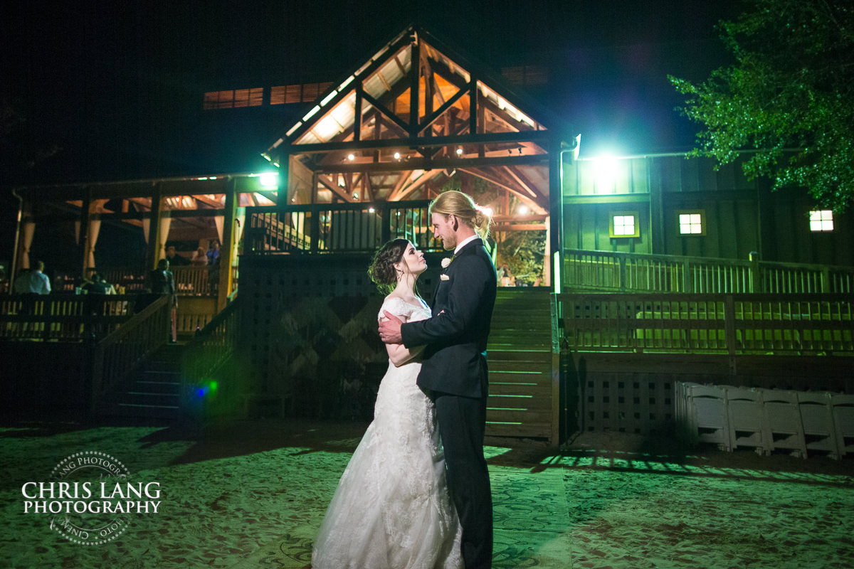 The River Lodge in River Landing - Wallace NC - RIver Lodge Weddings - wedding photography - night wedding photography - evening wedding photos- bride - groom - wedding photo ideas - 