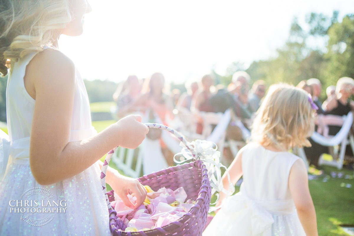 flower girls  - wedding Isle - outdoor weddings - natural light wedding photo - wedding photography ideas - Wilmington NC Wedding Photography