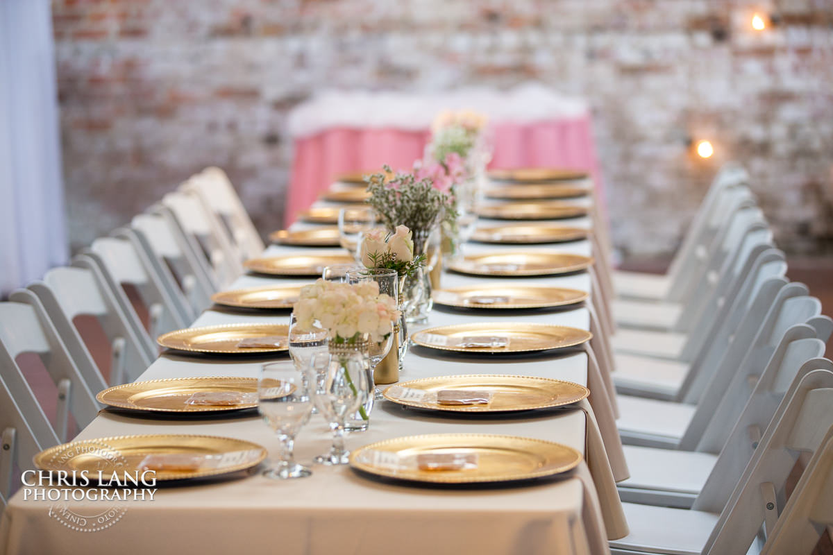 bakery 105 - wedding venue - wilmington-nc - wedding photo - ideas - reception - table decorations