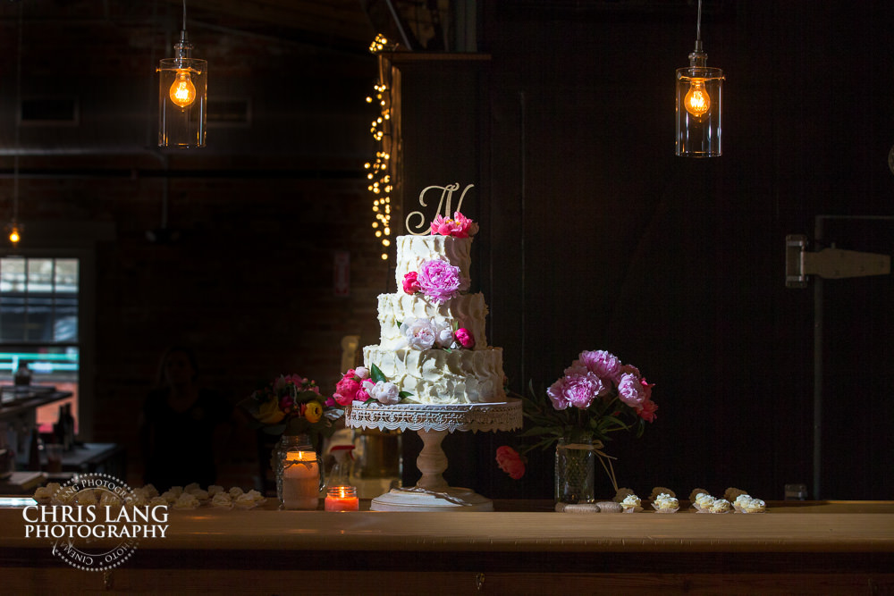 wedding cake at ironclad brewery - wedding photo - wedding photography - wedding & reception ideas - 